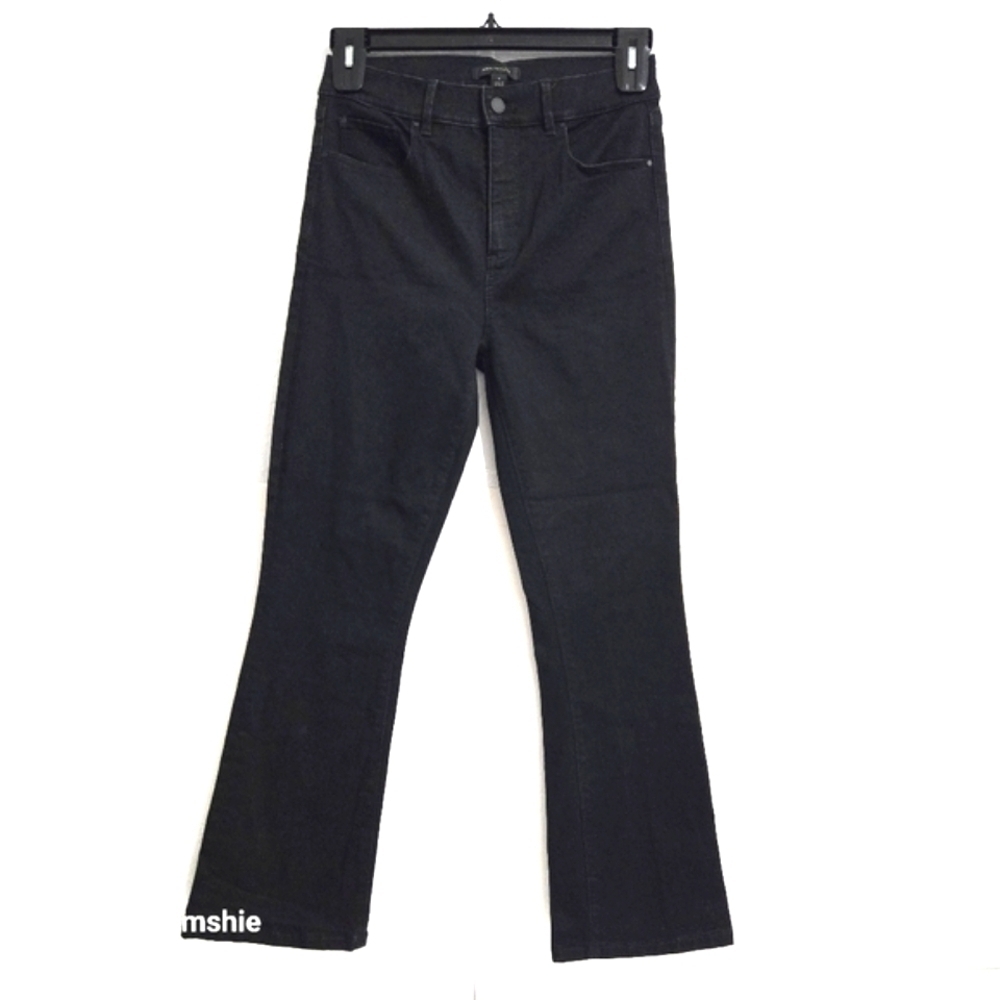 Ann Taylor Black The Boot Crop Jeans